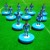 Subbuteo Andrew Table Soccer Cape Verde National Team on classic Hasbro bases